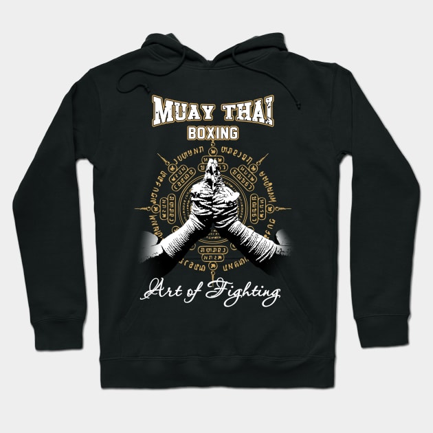 Muay-Thai Boxing Art of Fighting Hoodie by kaitokid